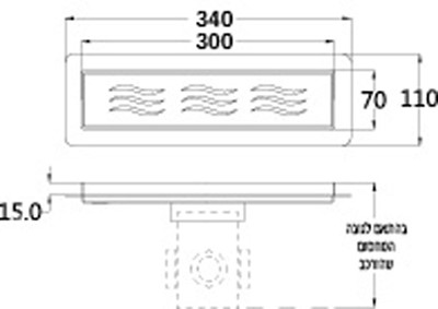 תעלת ניקוז 300 מ